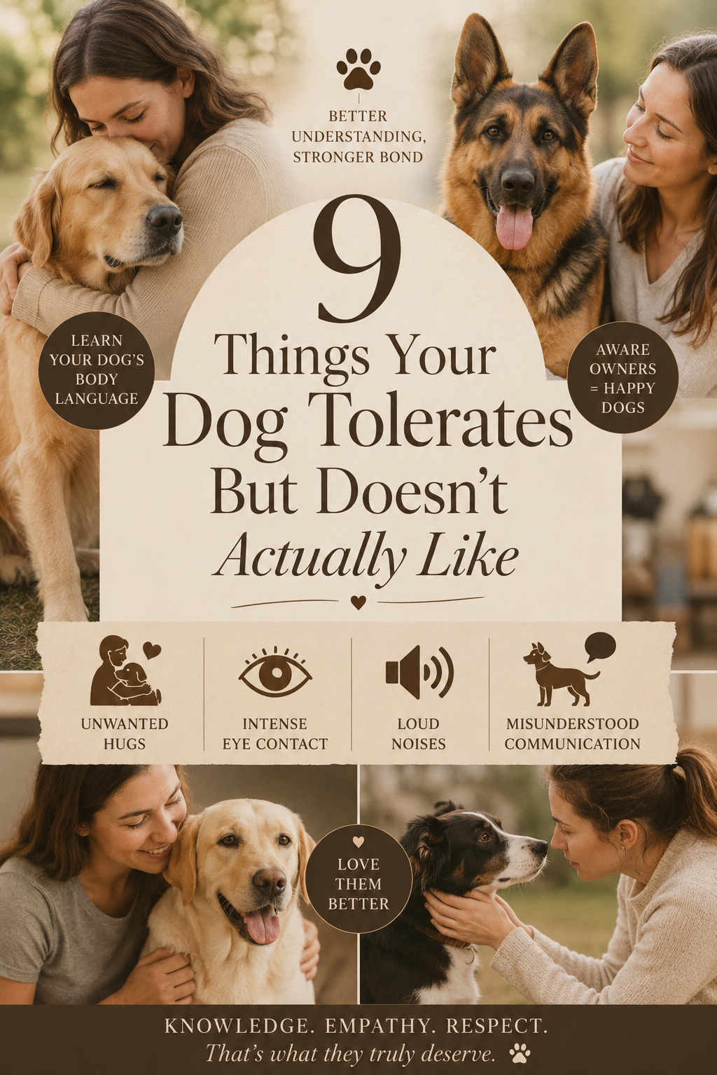 things dogs tolerate but don't like dog behavior guide