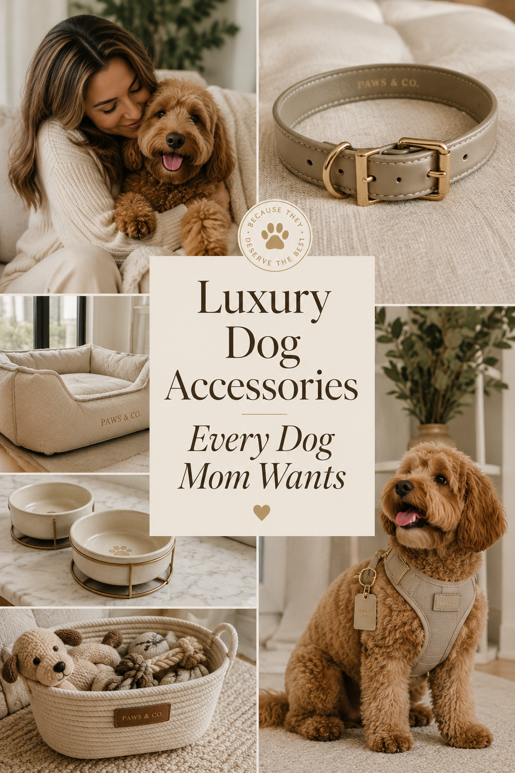 luxury dog accessories and dog mom lifestyle inspiration