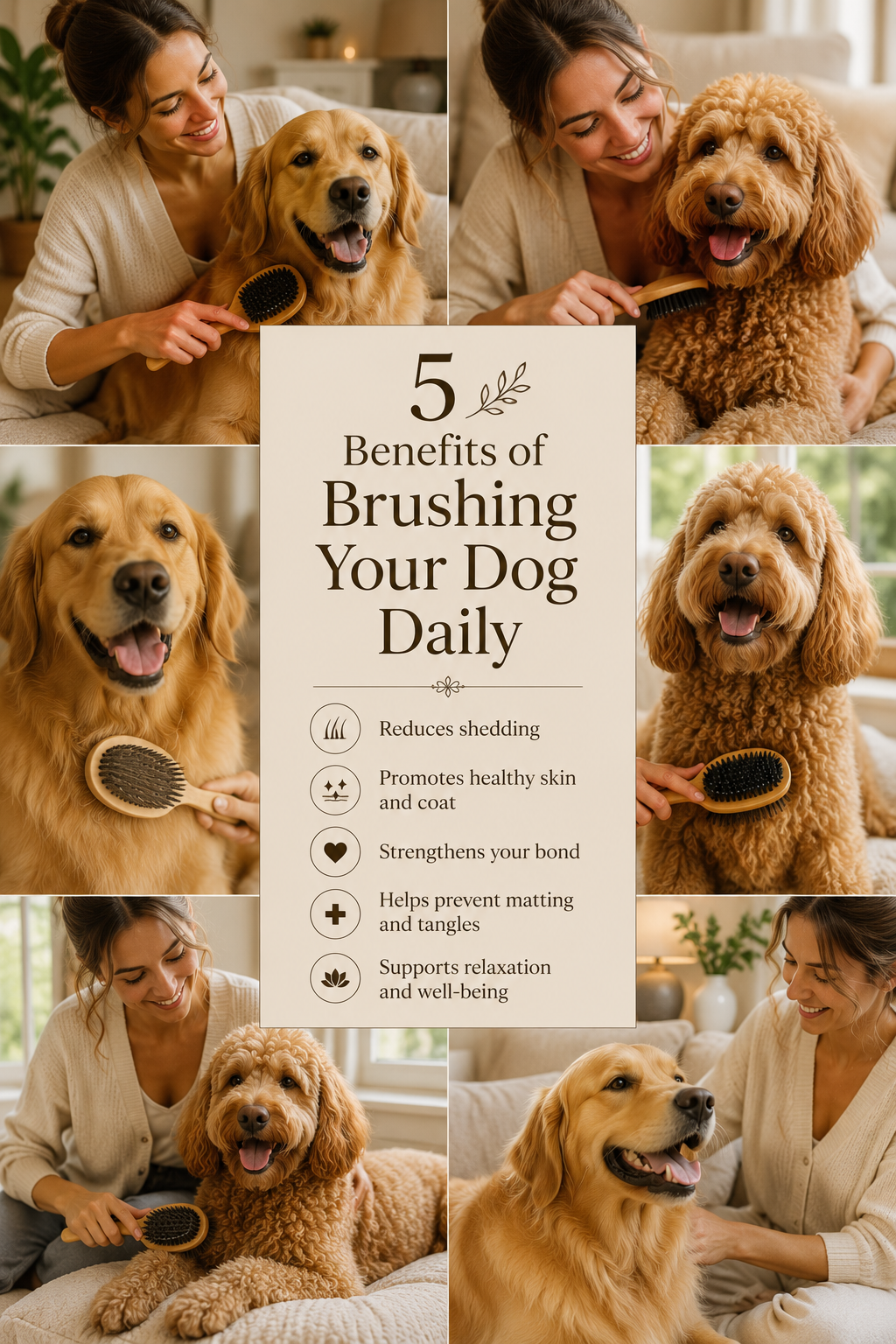 benefits of brushing your dog daily healthy grooming routine